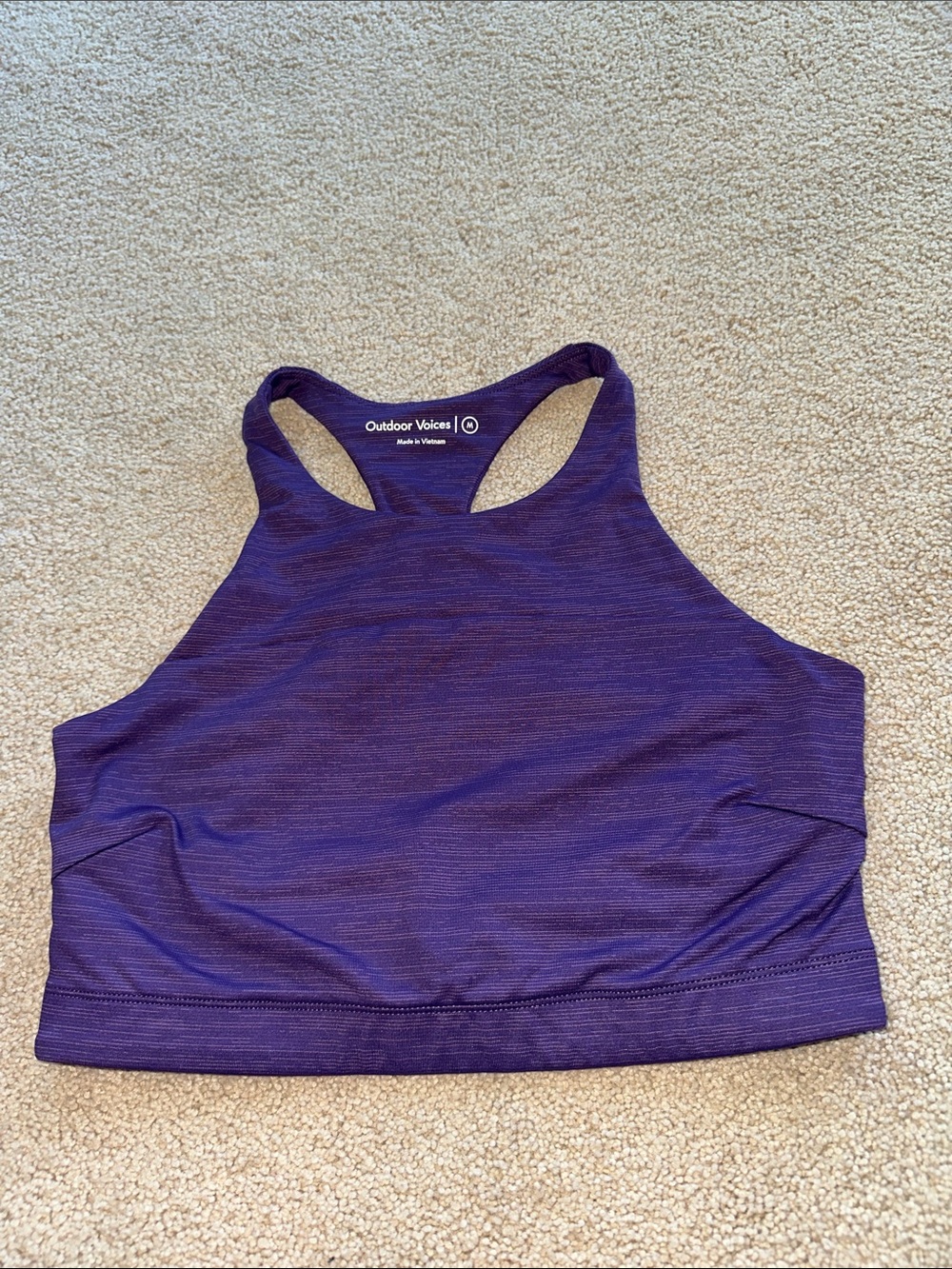 Outdoor voices cropped sports bra
